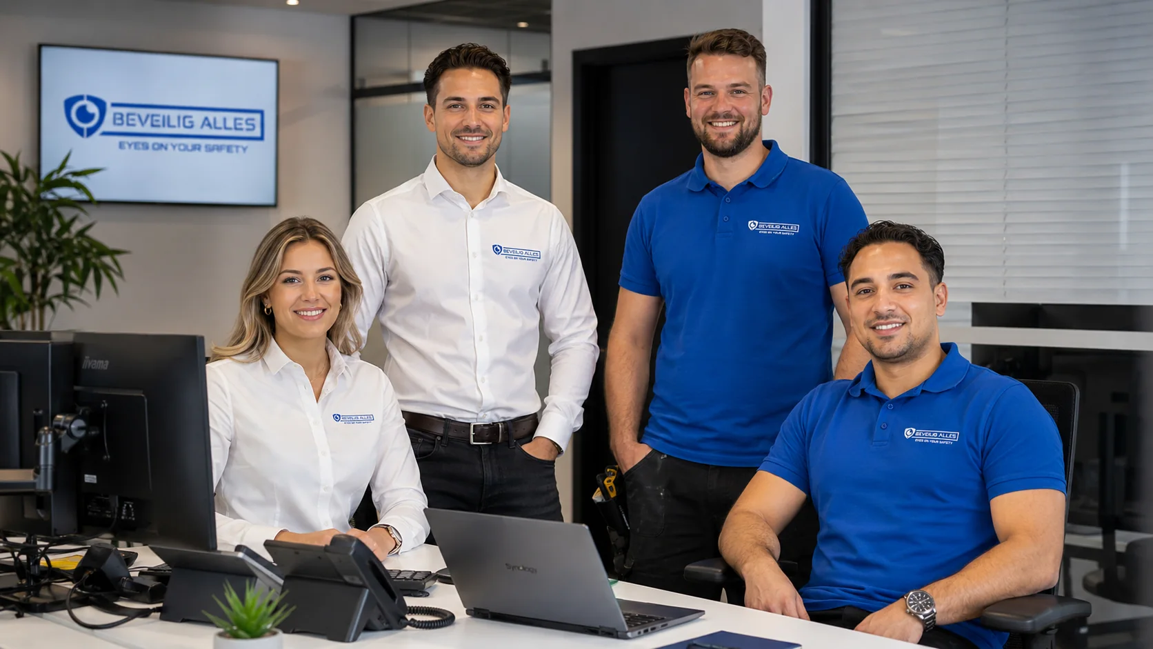 Team van Beveilig Alles op kantoor — advies en ondersteuning